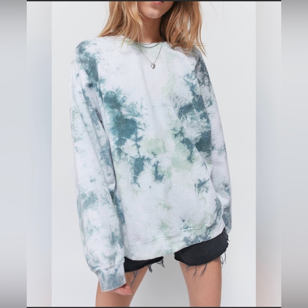 Green Tie Dye Sweatshirt